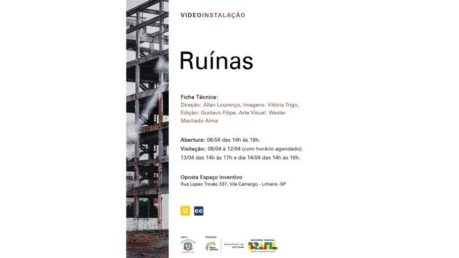 Videoarte “Ruínas” destaca o espaço urbano de Limeira