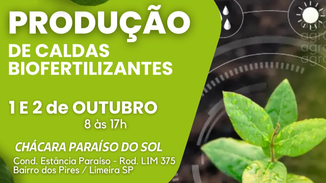 Prefeitura oferece curso sobre caldas biofertilizantes