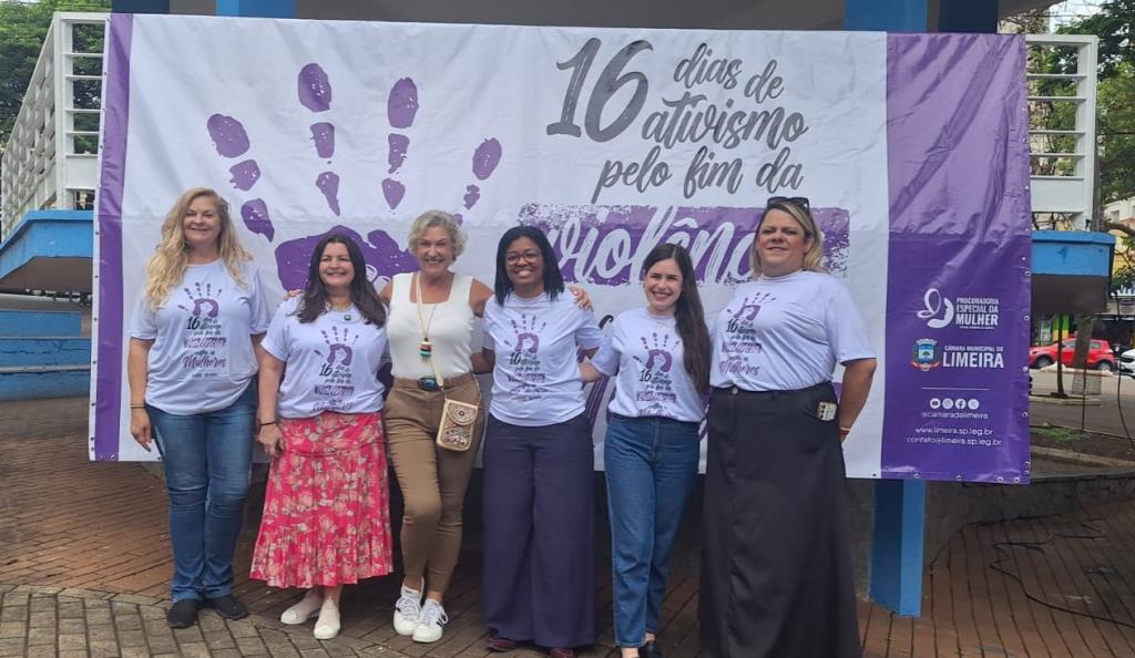 Limeira inicia campanha dos 16 dias de ativismo pelo fim da violência contra as Mulheres