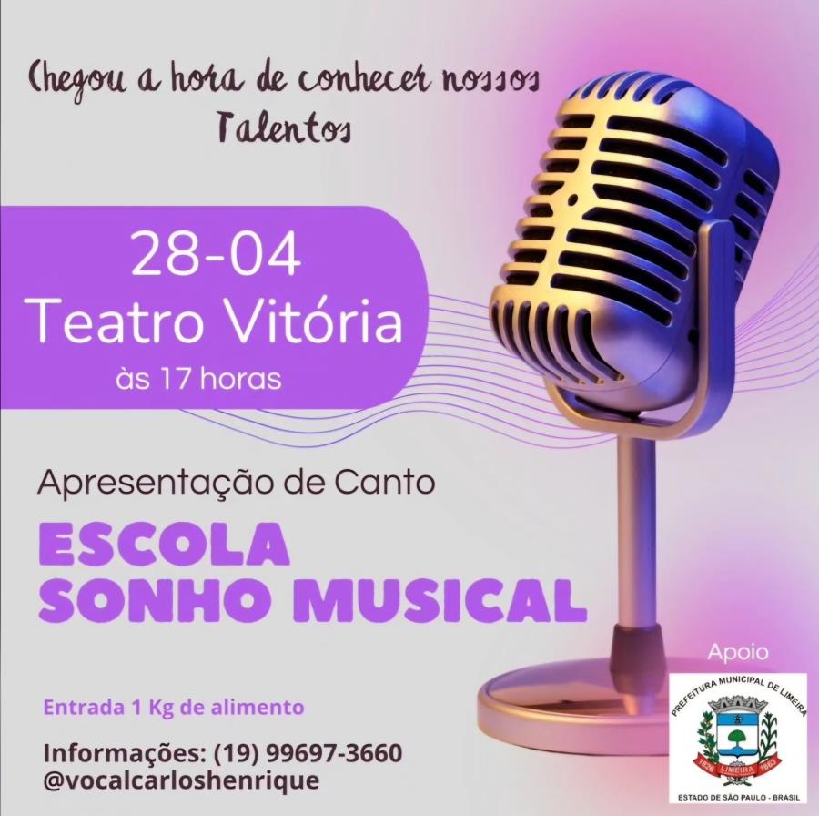 Escola Sonho Musical se apresenta no Teatro Vitória