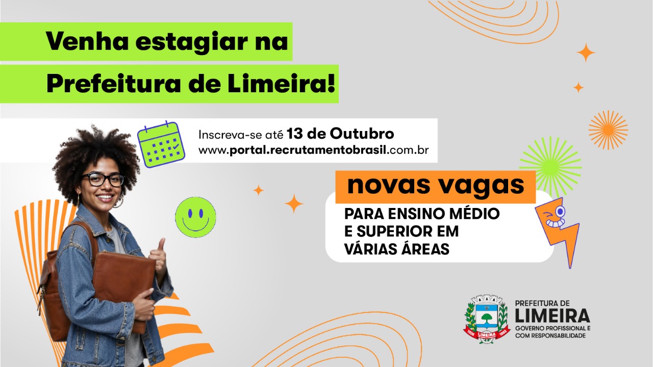Prefeitura abre novo processo de seleção para estagiários de níveis médio e superior
