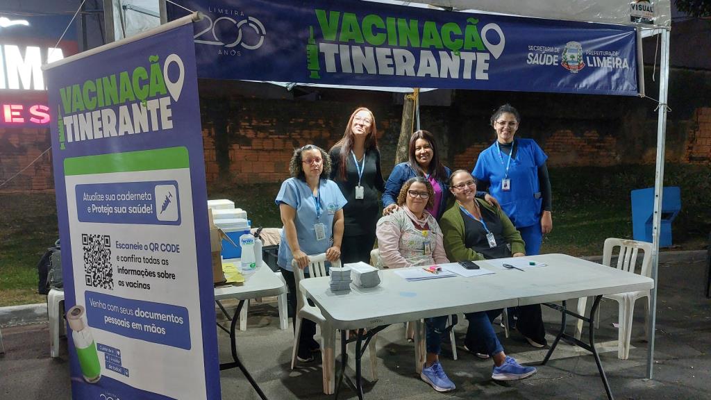 Vacinação Itinerante leva imunização a diferentes regiões de Limeira em agosto