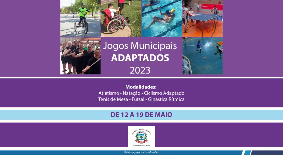 Jogos Municipais Adaptados recebem inscrições a partir desta quarta (1º)  