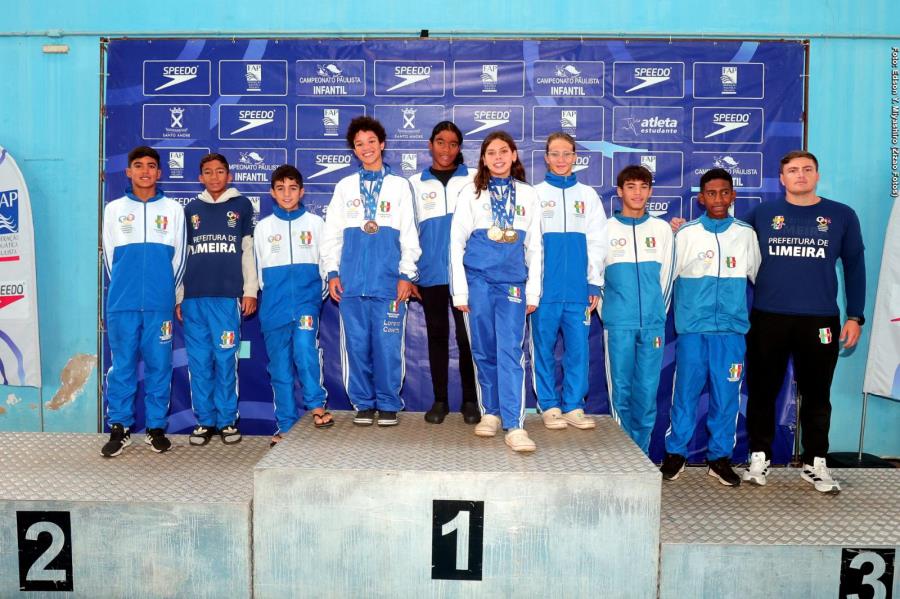 Atletas de Limeira conquistam 9 medalhas no Campeonato Paulista Infantil de Natação