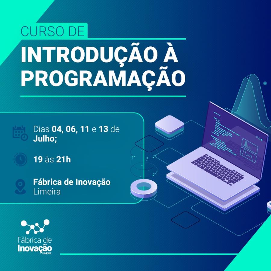 Fábrica de Inovação abre inscrições para curso gratuito de Introdução à Programação