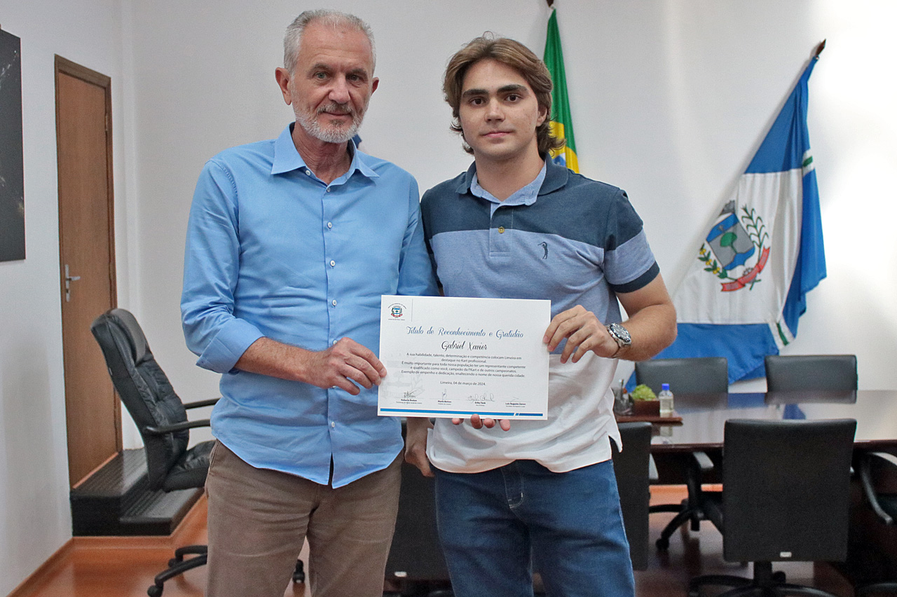 Botion recebe limeirense piloto profissional de kart