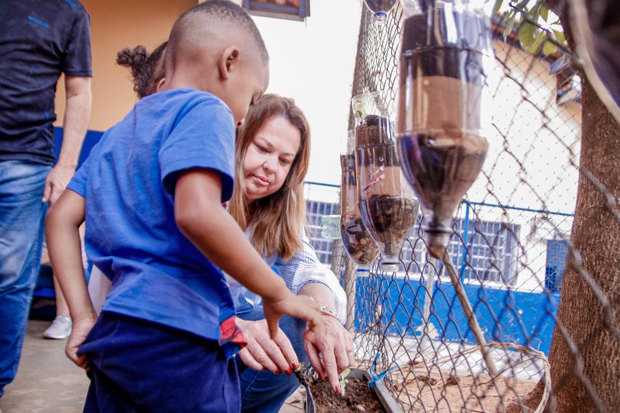 Semeadores do futuro: Centro infantil de Limeira inaugura horta vertical