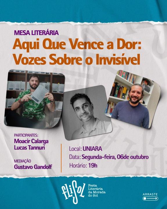 Esquenta FliSol apresenta mesa de sensibilidade e coragem na Uniara