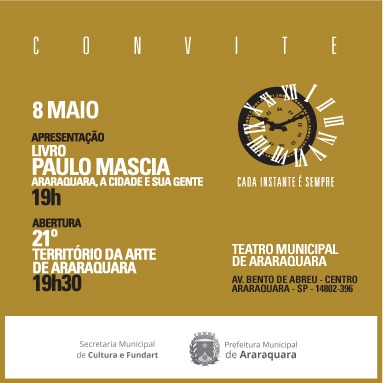 21º Território da Arte de Araraquara começa na próxima quarta-feira (08)