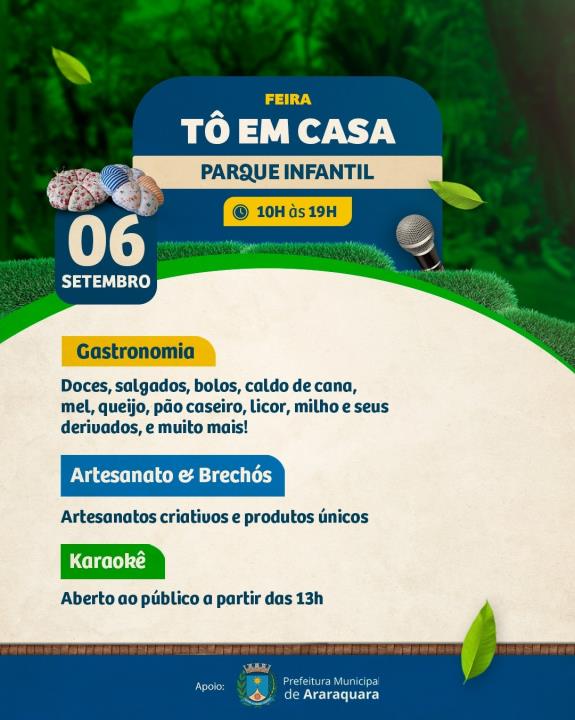Feira “Tô em Casa” chega a sua 170ª edição reunindo diversos expositores neste sábado (6)