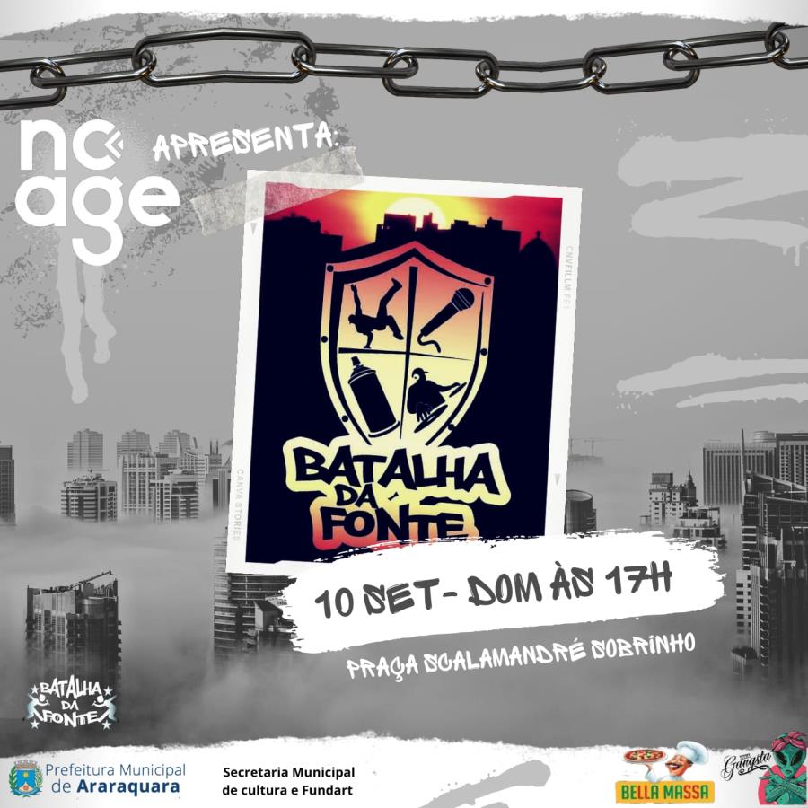 Batalha da Fonte: domingo (10) tem MCs com Rima e Pocket Show