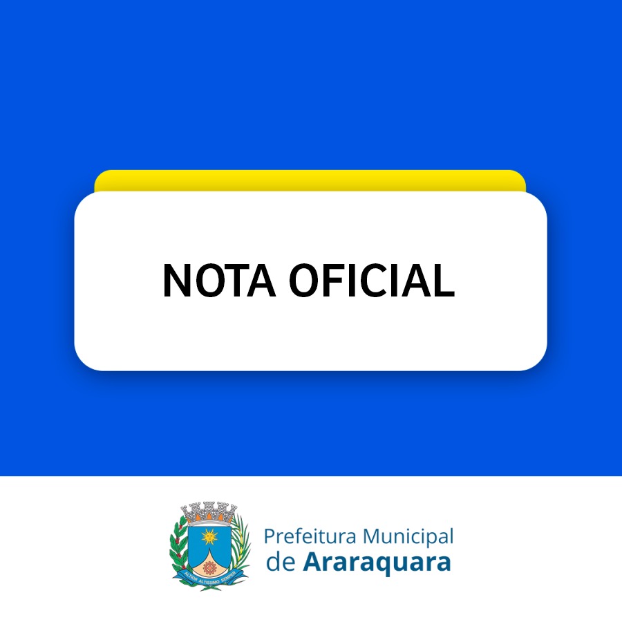 NOTA À IMPRENSA