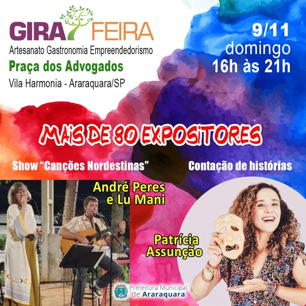 GiraFeira reúne arte, música e cultura popular na Vila Harmonia