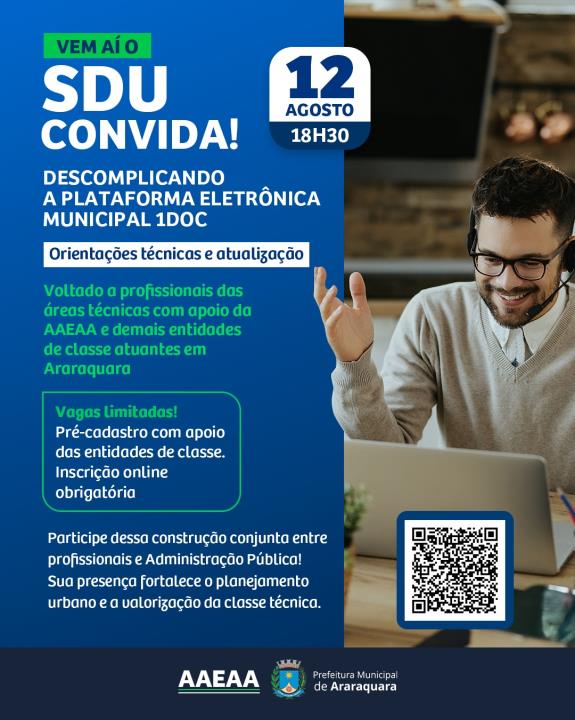 Secretaria de Desenvolvimento Urbano promove treinamento para uso da ferramenta 1Doc