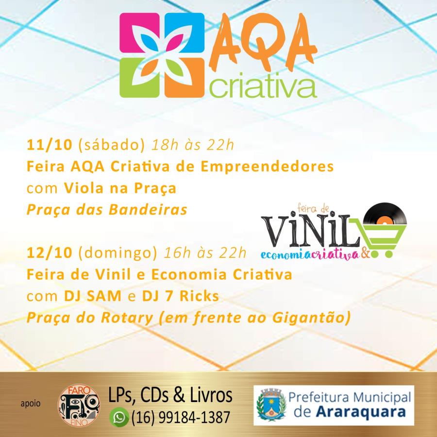 Feira “AQA Criativa” tem duas edições no final de semana