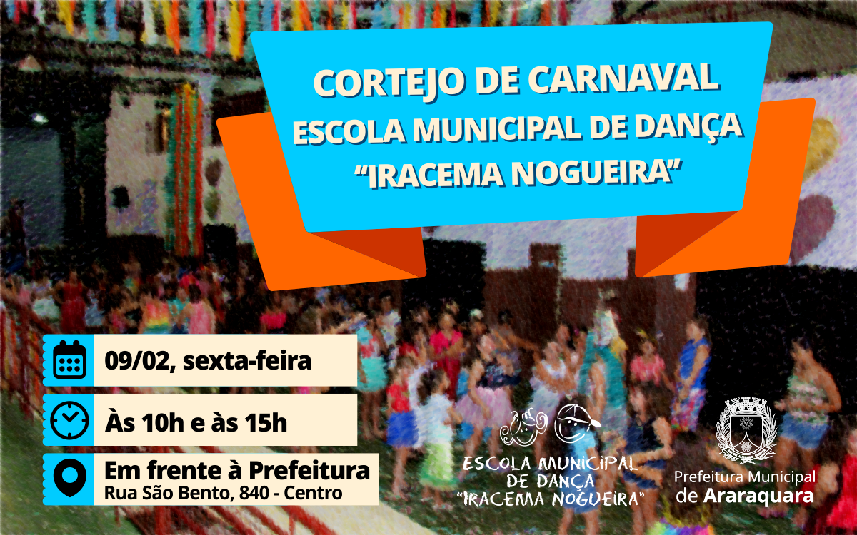 EMD realiza cortejo carnavalesco na sexta (09) e homenageia Tia Ciata