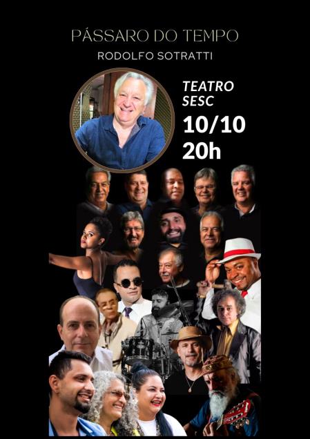 Show “Pássaro do Tempo”, de Rodolfo Sotratti, é destaque na programação da Semana do Compositor Local nesta sexta (10)