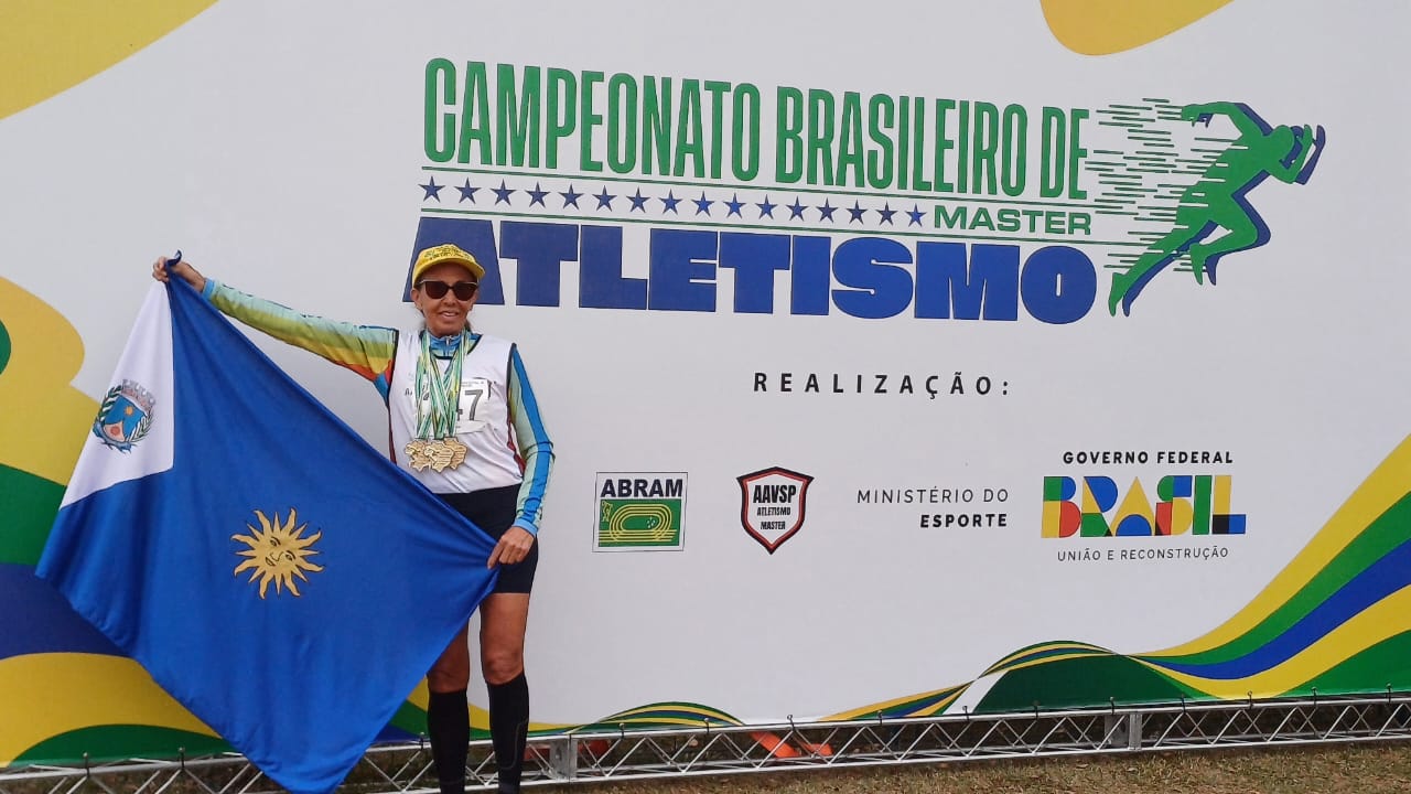 Competidora de Araraquara é ouro no Brasileiro de Atletismo Master