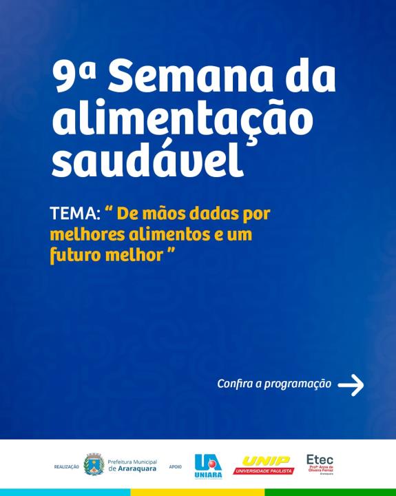 Secretaria da Agricultura promove Semana da Alimentação Saudável
