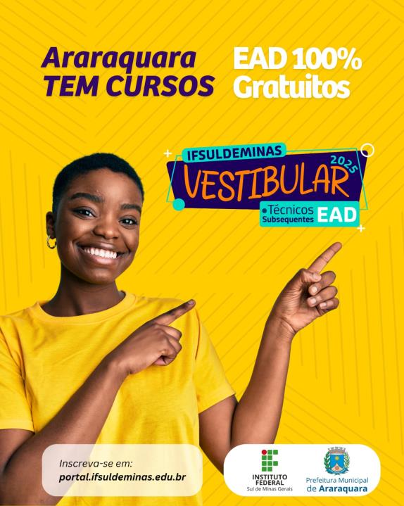 IFSULDEMINAS oferece 7.850 vagas em cursos técnicos gratuitos a distância