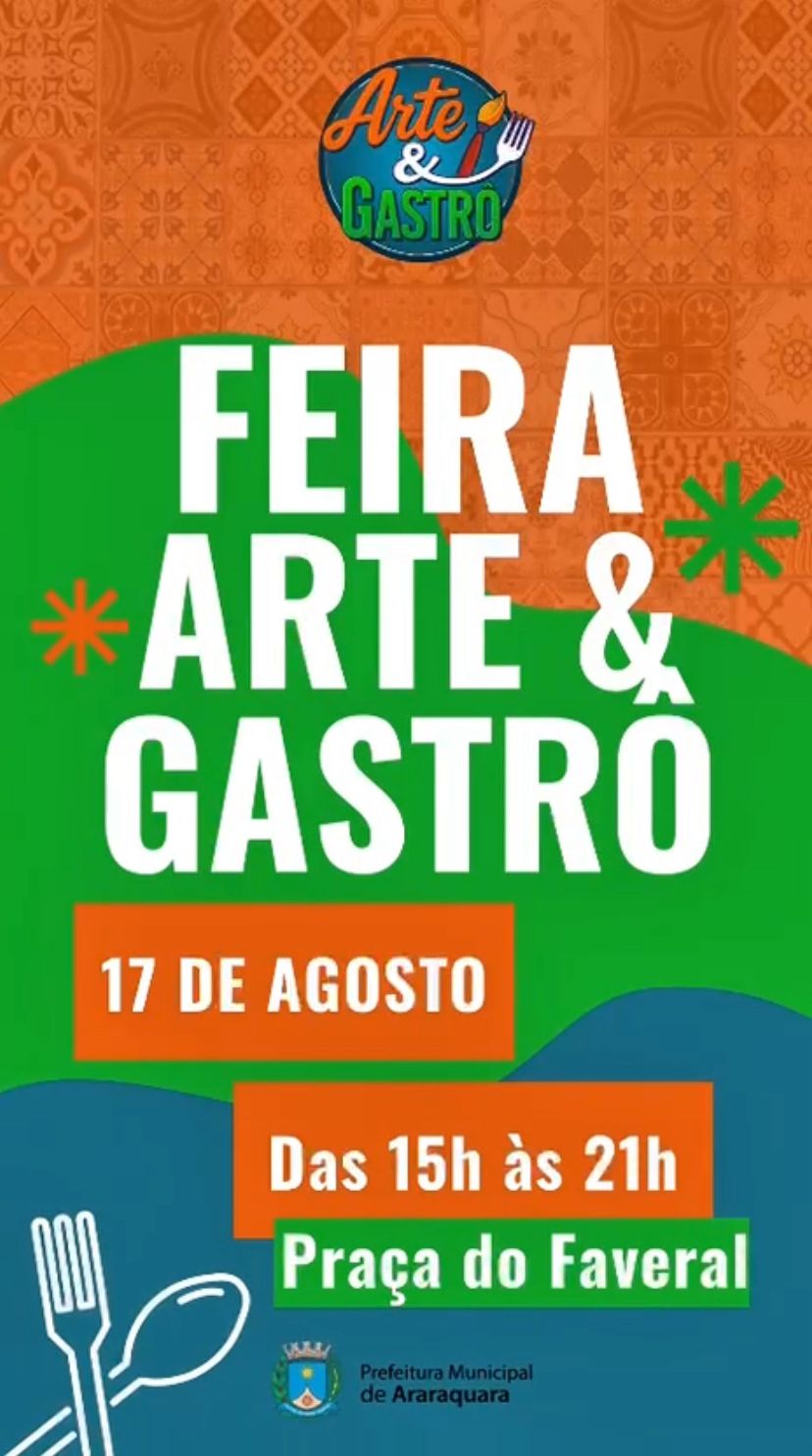 Mais de 90 expositores participam da Feira Arte & Gastrô neste domingo (17) na Praça do Faveral