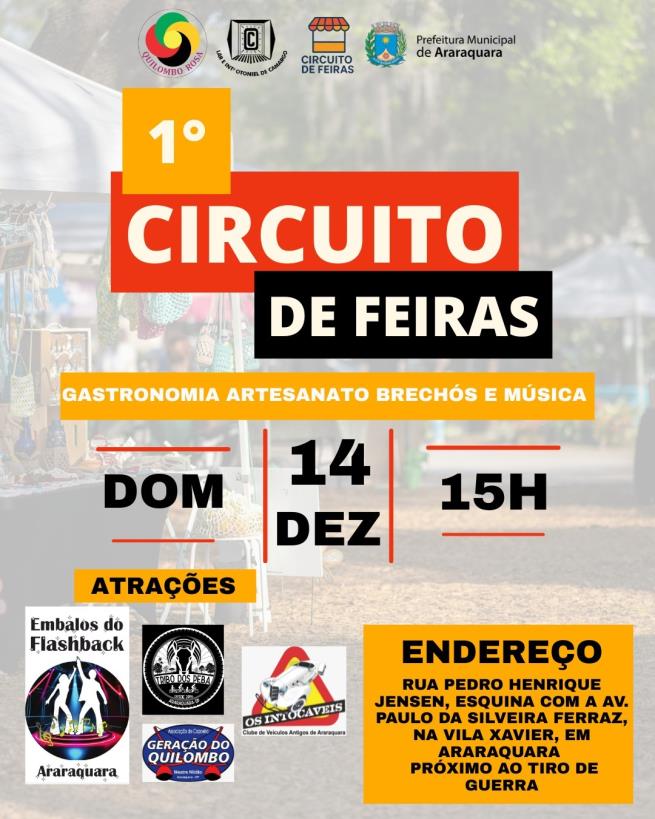 “Circuito de Feiras”: primeira edição da feira em prol ao Lar Otoniel de Camargo será realizada neste domingo (14)