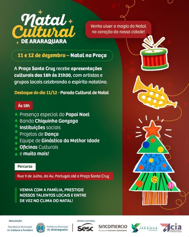“Natal Cultural” tem início hoje com diversas apresentações