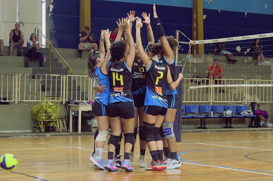 Vôlei Feminino Sub-16 é campeão da Copa