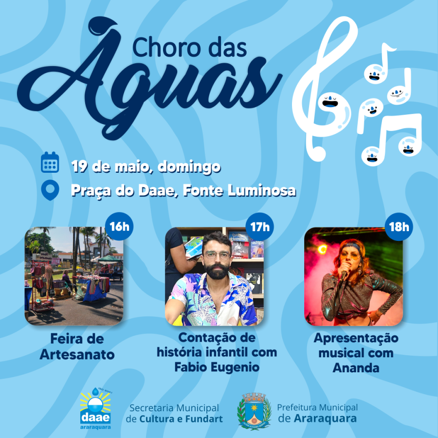Choro das Águas apresenta show musical com Ananda