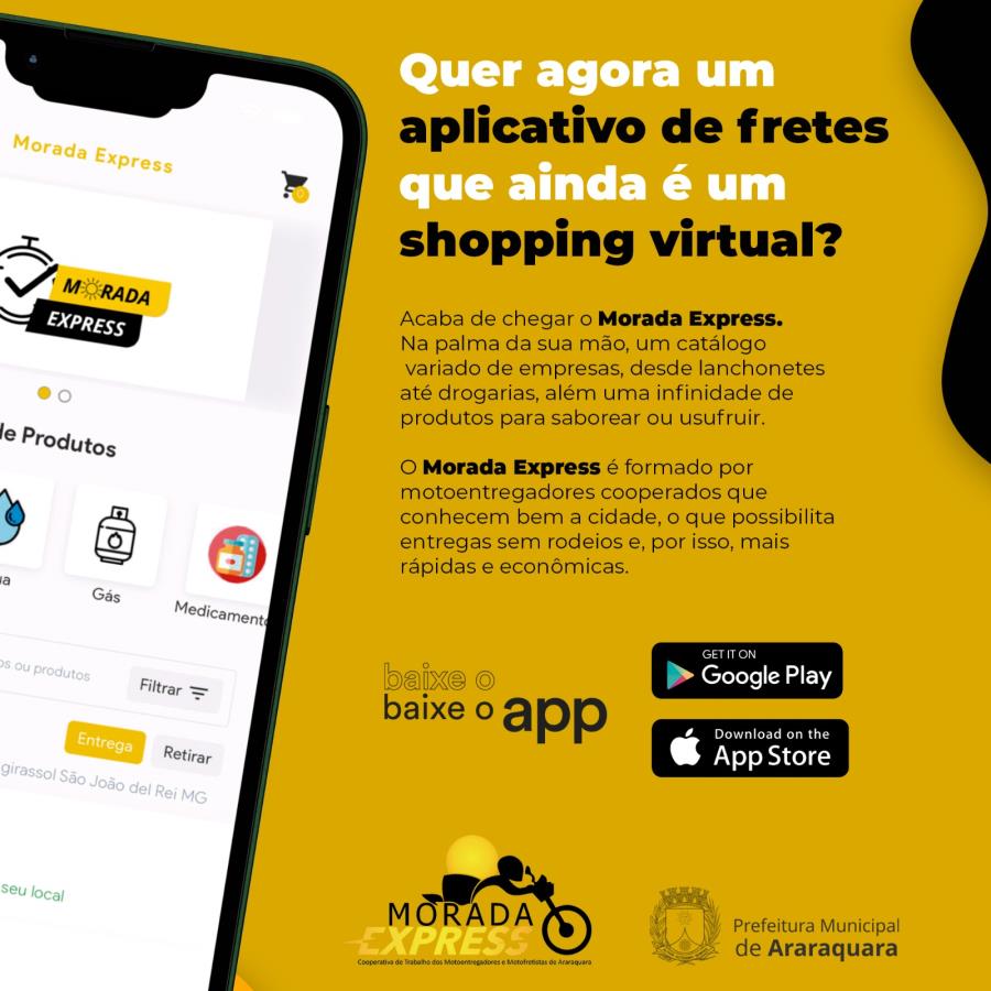 Cooperativa Morada Express lança aplicativo de moto-entrega nesta sexta (17)