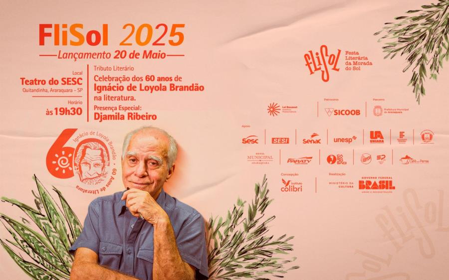 FliSol 2025 será lançada com homenagens, literatura e música no Teatro do Sesc Araraquara
