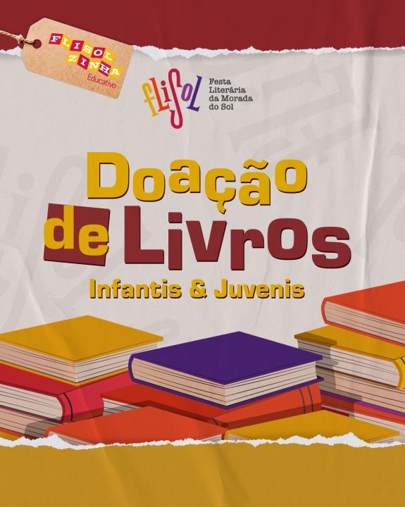 Flisol lança campanha de doação de livros para crianças e jovens de baixo poder aquisitivo