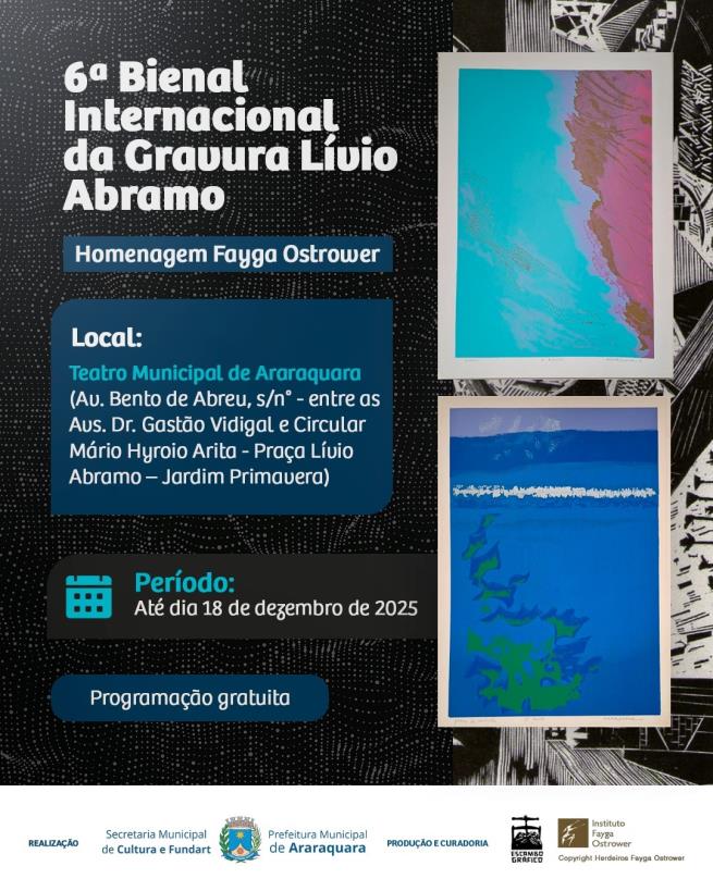 Última semana de atividades da Bienal Internacional de Gravura Lívio Abramo