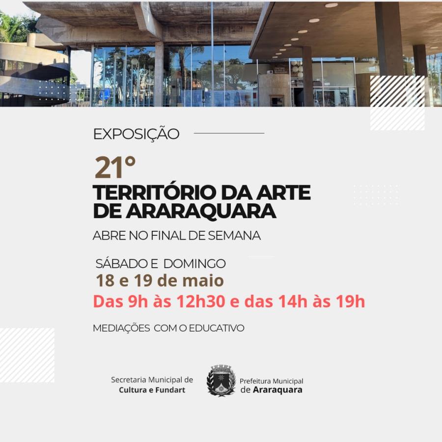 Território da Arte de Araraquara: exposição no Teatro Municipal estará aberta no final de semana