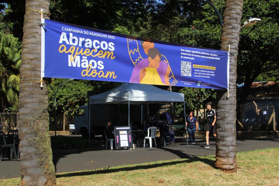 Parque infantil foi palco do Dia D de Arrecadação de Agasalhos em Araraquara