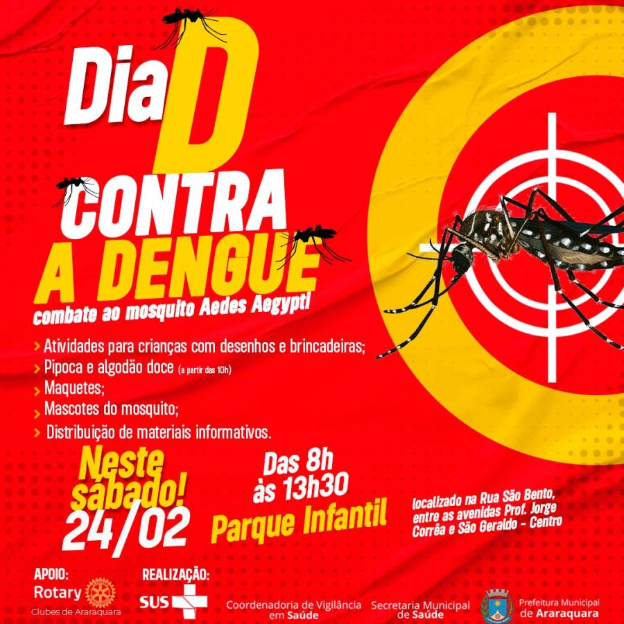 Araraquara participará do "Dia D regional de combate à dengue"