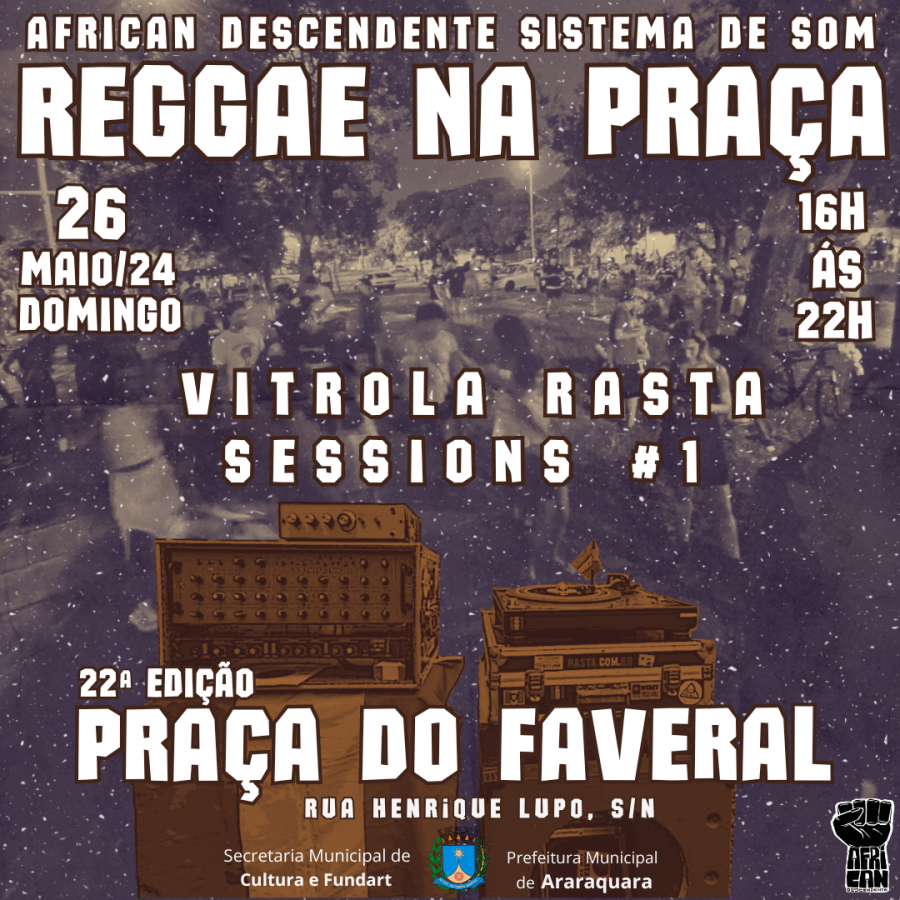 “Reggae na Praça”: domingo (26) no Faveral