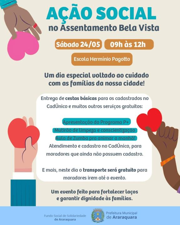 Prefeitura lança Programa PMAIS no Assentamento Bela Vista no sábado (24)