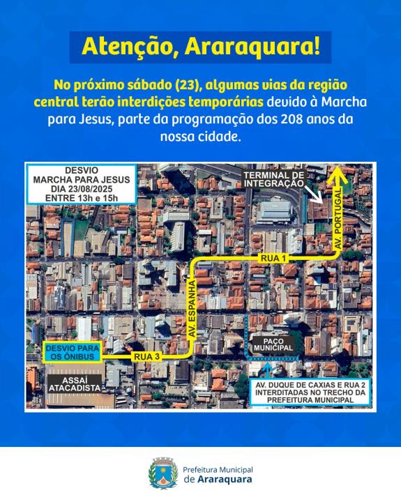 Prefeitura de Araraquara – Secretaria Municipal de Assuntos de Segurança e Mobilidade Urbana