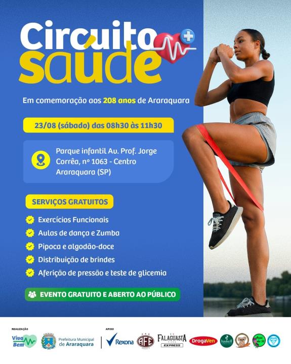 Circuito Saúde DrogaVen realiza ações gratuitas no Parque Infantil