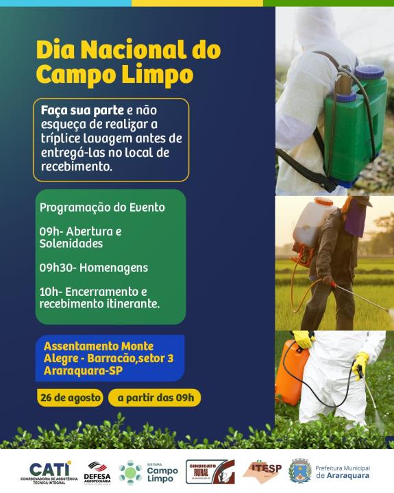 Araraquara participa do Dia Nacional do Campo Limpo