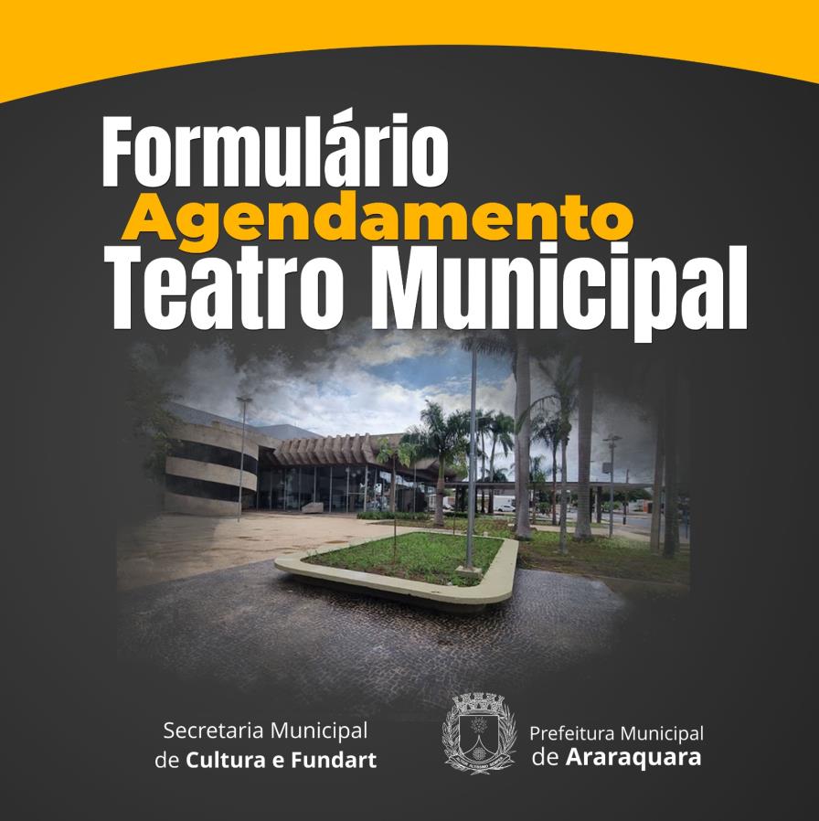 Formulário para utilização do Teatro Municipal está disponível no site da Prefeitura