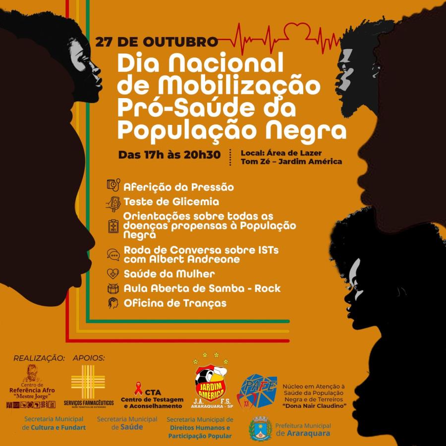 27/10 – Dia Nacional de Mobilização Pró-Saúde da População Negra