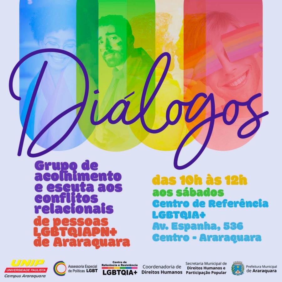 Projeto "Diálogos" traz acolhimento e escuta aos conflitos relacionais de pessoas LGBTQIA+