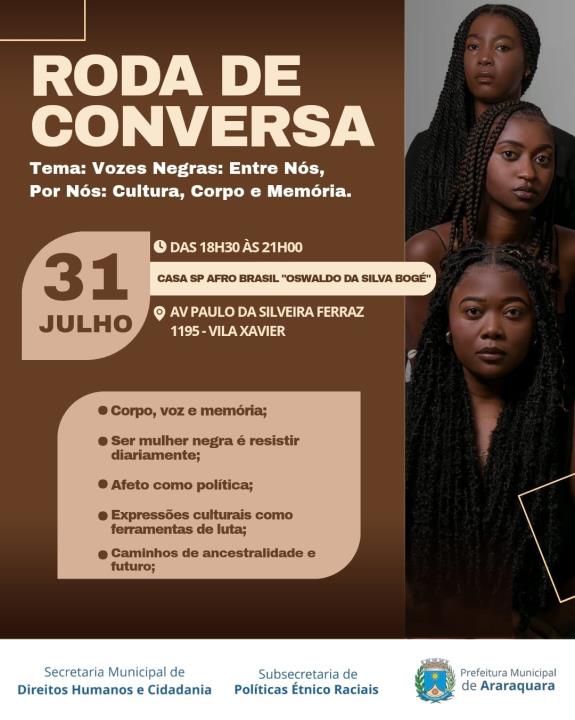 Roda de conversa na Casa SP Afro Brasil celebra a força das mulheres negras