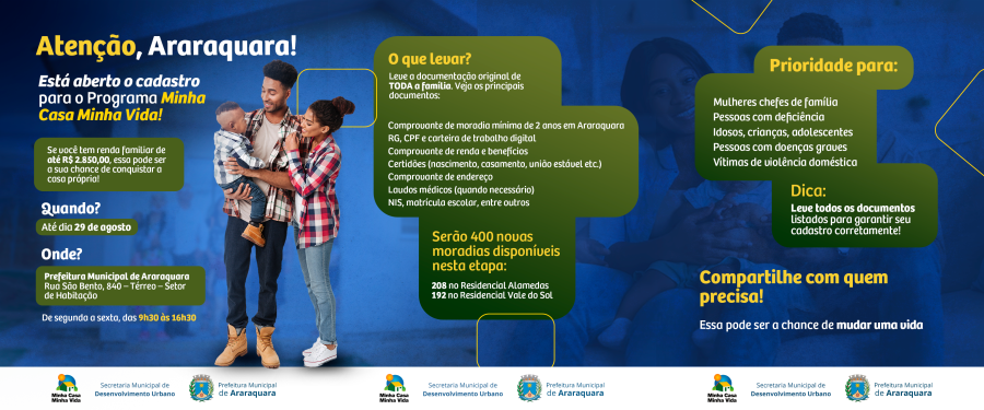 Habitação prorroga prazo para inscrições no Programa Minha Casa Minha Vida