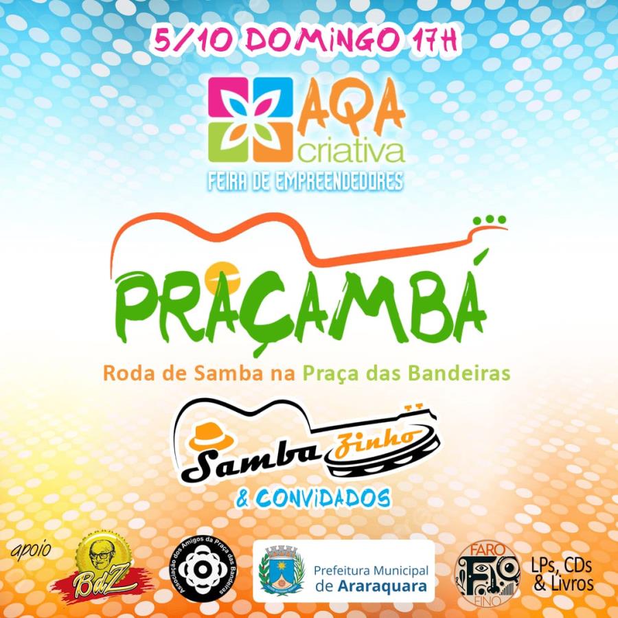 Praça das Bandeiras recebe Feira “AQA Criativa” no domingo (5)