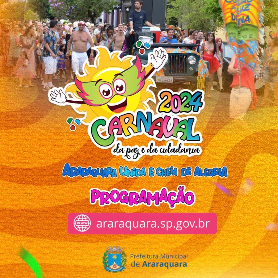 Prefeitura divulga programação do Carnaval da Paz e da Cidadania 2024