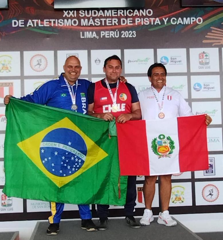 Batista Haddad es dos veces campeón sudamericano de lanzamiento de martillo