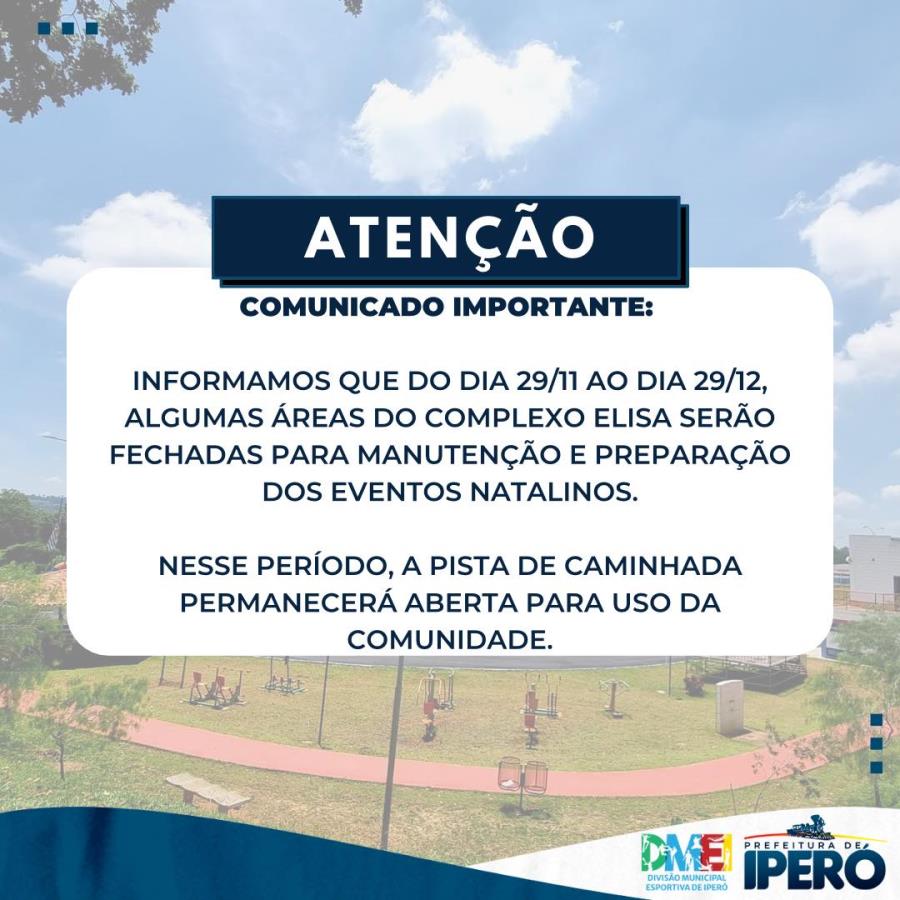 ATENÇÃO – COMUNICADO DE EXPEDIENTE DA PREFEITURA EM DIA DE JOGOS